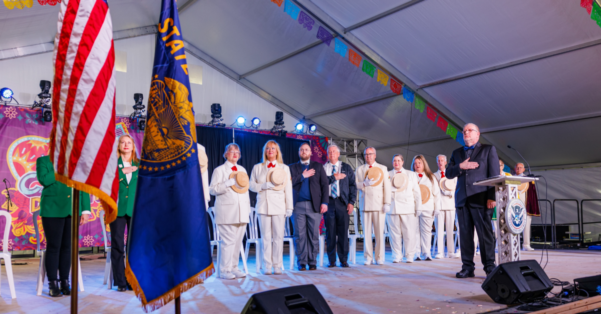 A Photo of the Portland Cinco de Mayo Fiesta Naturalization Ceremony